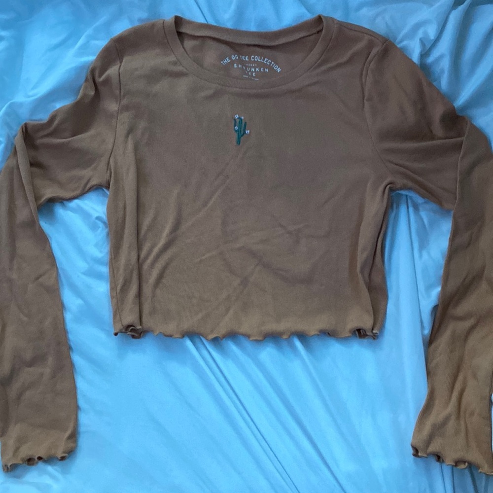 Long Sleeve Crop Top